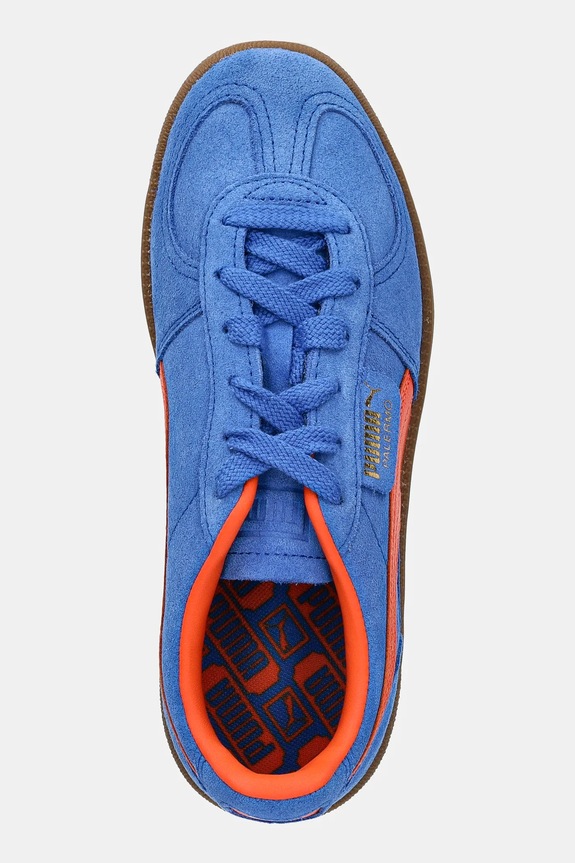 Puma Palermo sneakers din piele întoarsă albastru 396463