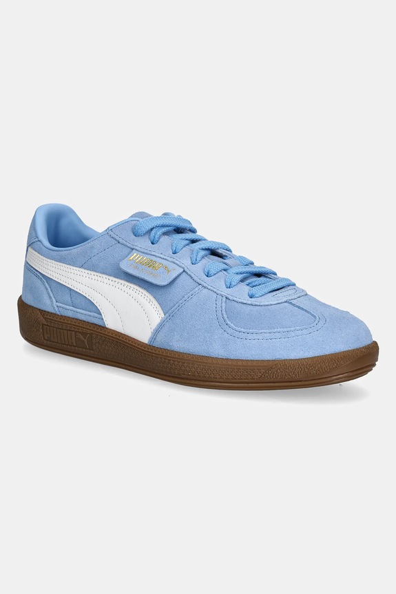 Puma Palermo tenisky semišové plochá modrá 396463