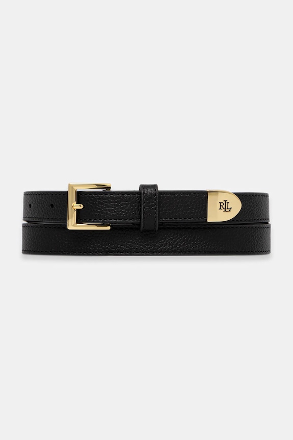 Lauren Ralph curea de piele negru 412912036