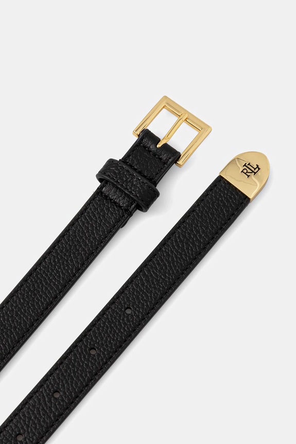 Lauren Ralph curea de piele 412912036 negru AA00