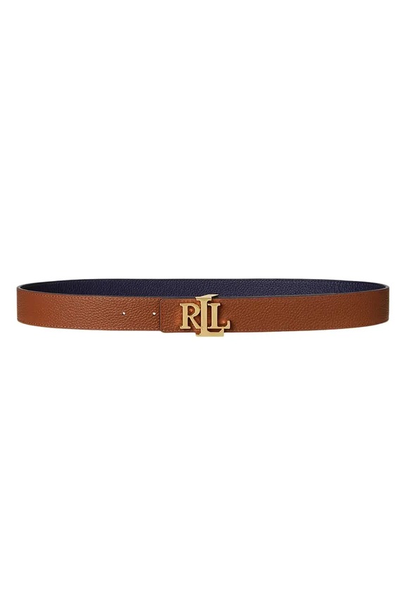 Lauren Ralph Lauren curea reversibilă pentru femei din piele 412912039 bleumarin AA00