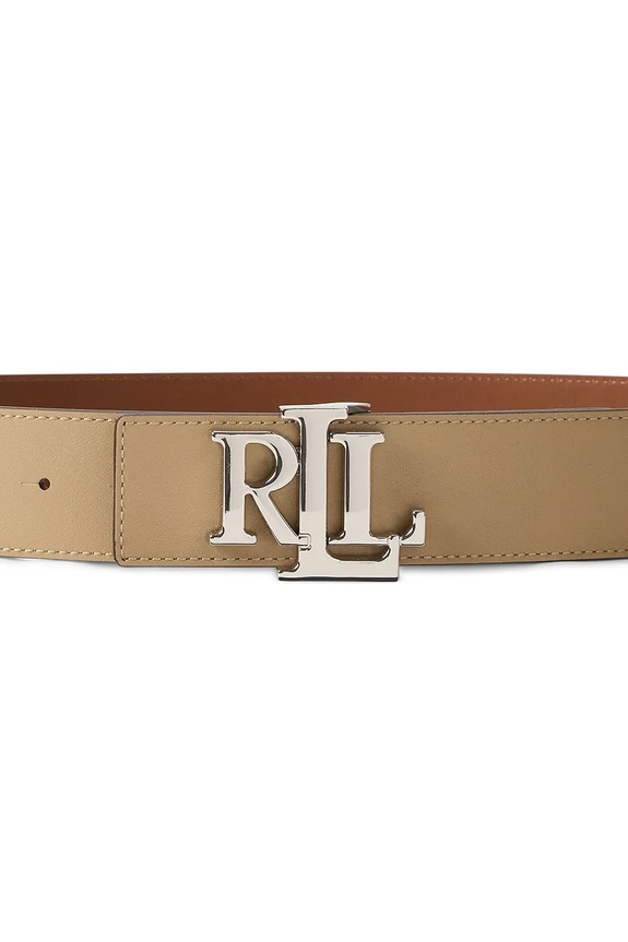 Аксесуари Lauren Ralph Lauren двосторонній ремінь жіночий шкіряний 412912041 бежевий