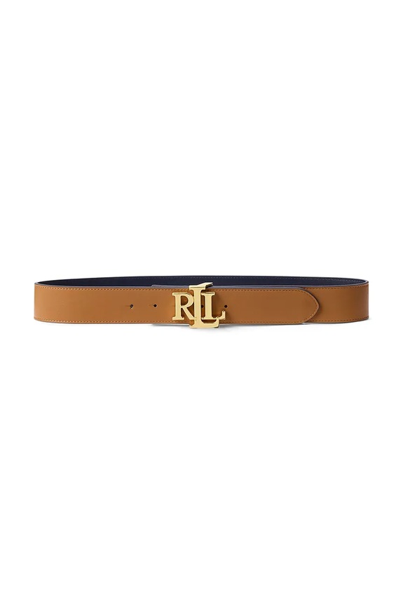 Lauren Ralph Lauren dvostrani remen za žene kožni smeđa 412912041