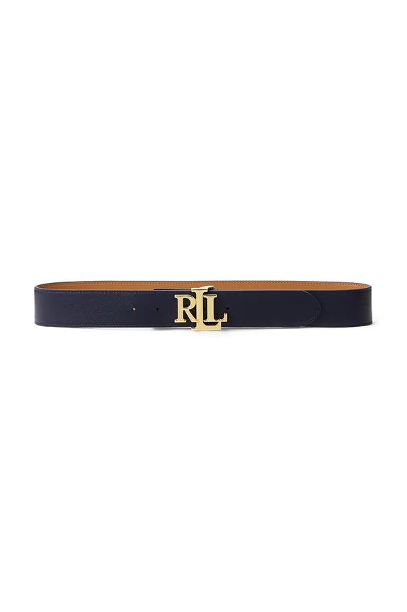 Lauren Ralph Lauren dvostrani remen za žene kožni 412912041 smeđa SS26