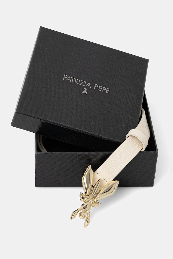 Accesorii Patrizia Pepe curea de damă din piele 8W0016.L001 bej