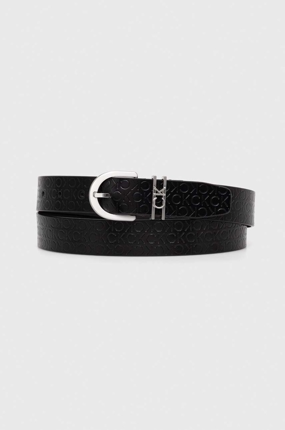 Calvin Klein pasek skórzany czarny K60K611297