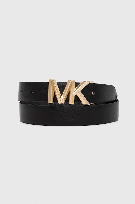 MICHAEL Michael Kors pasek dwustronny imitacja skóry licowej czarny 558836