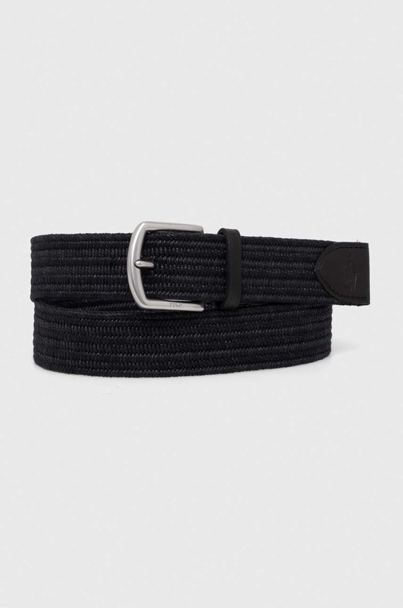 Ζώνη Polo Ralph Lauren υφασμάτινο μαύρο 405666041