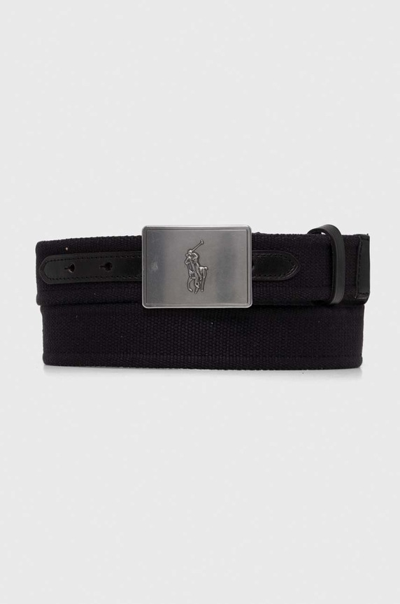 Polo Ralph Lauren pasek tekstylny czarny 405898368