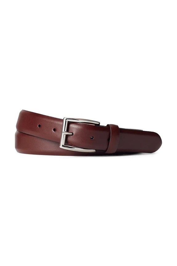 Kožený opasok Polo Ralph Lauren hnedá 405913730