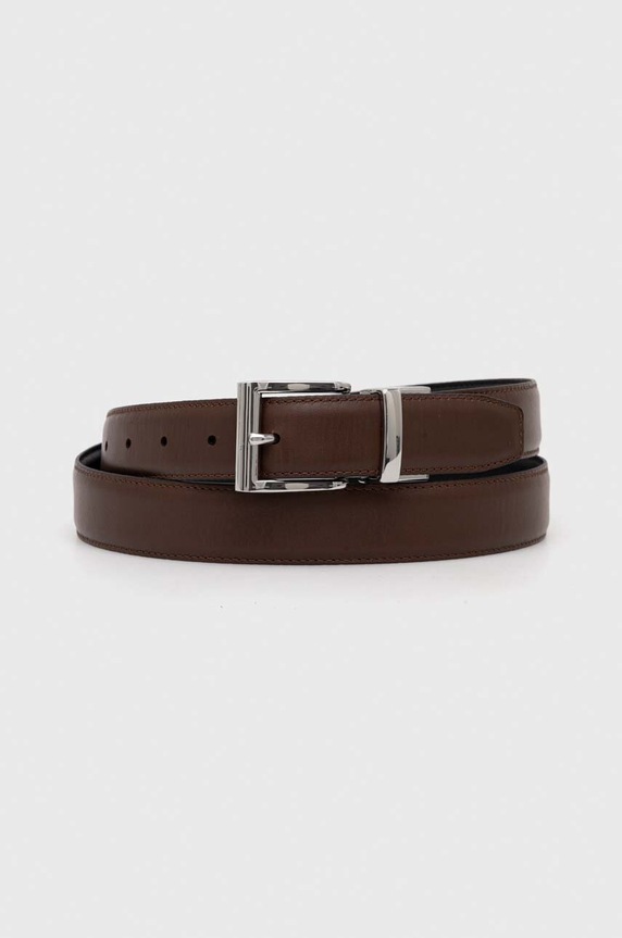 Polo Ralph Lauren pasek skórzany dwustronny 405913735 czarny AW24