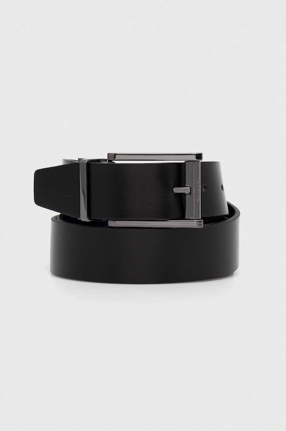 Кожен колан с две лица Calvin Klein черен K50K510931