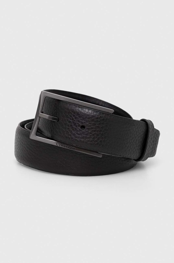 Calvin Klein kifordítható bőröv nappa bőr fekete K50K510932