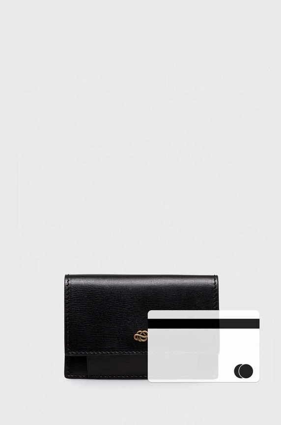 By Malene Birger bőr pénztárca fekete Q71727012Z