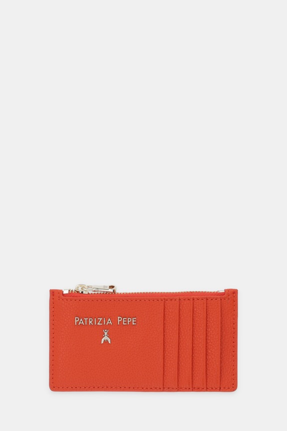 Patrizia Pepe portofel de piele piele portocaliu CQ9105.L001