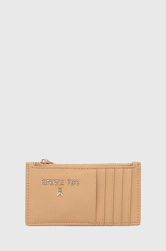 Шкіряний гаманець Patrizia Pepe Gift Box бежевий CQ9105.L001