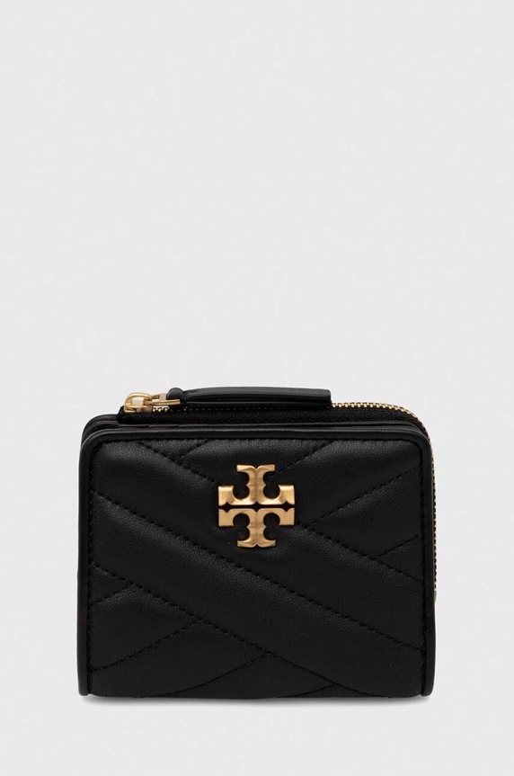Kožená peněženka Tory Burch přírodní kůže černá 153121.001