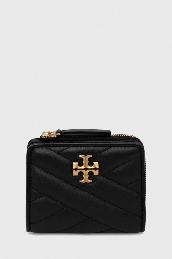 Kožená peněženka Tory Burch přírodní kůže černá 153121.001