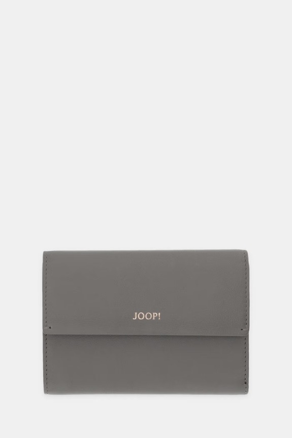 Δερμάτινο πορτοφόλι Joop! λείο δέρμα γκρί 4140005982