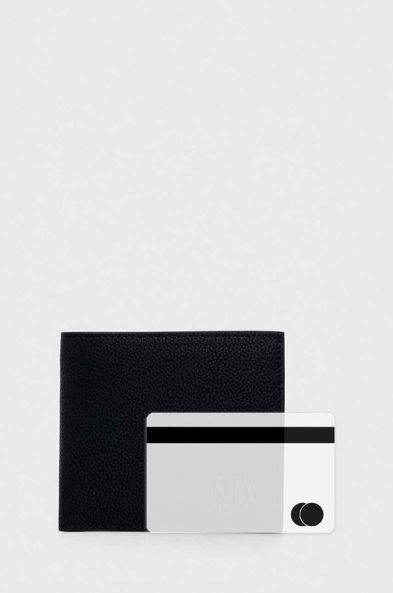 Armani Exchange portofel de piele negru 958098.3F892