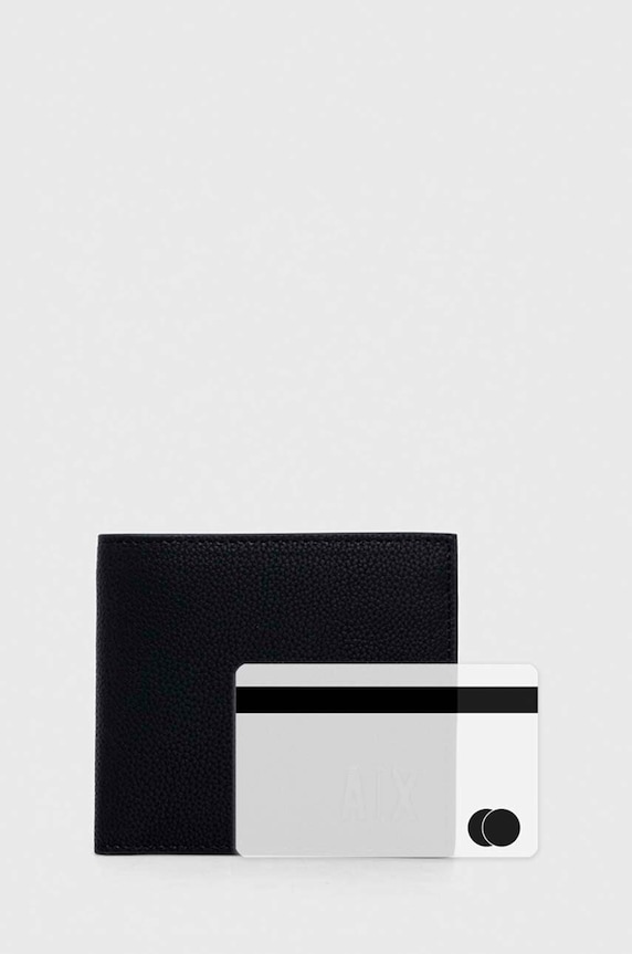 Armani Exchange portofel de piele negru 958098.3F892
