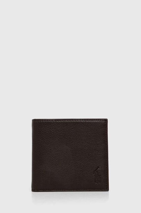Polo Ralph Lauren leather wallet plain brown 405914235