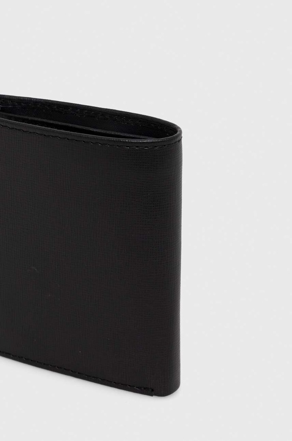 Guess portfel skórzany SMCSLE.LEA22 czarny SS26