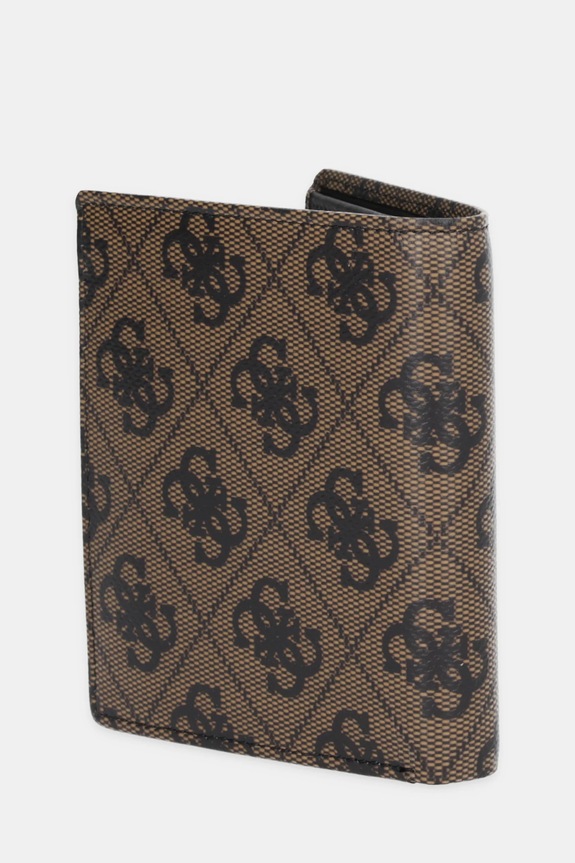 Δερμάτινο πορτοφόλι Guess SMVELE.LEA22 καφέ SS26