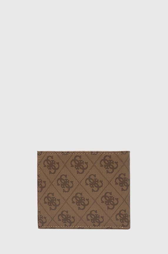 Δερμάτινο πορτοφόλι Guess VEZZOLA SMVELE.LEA24 μπεζ AW25