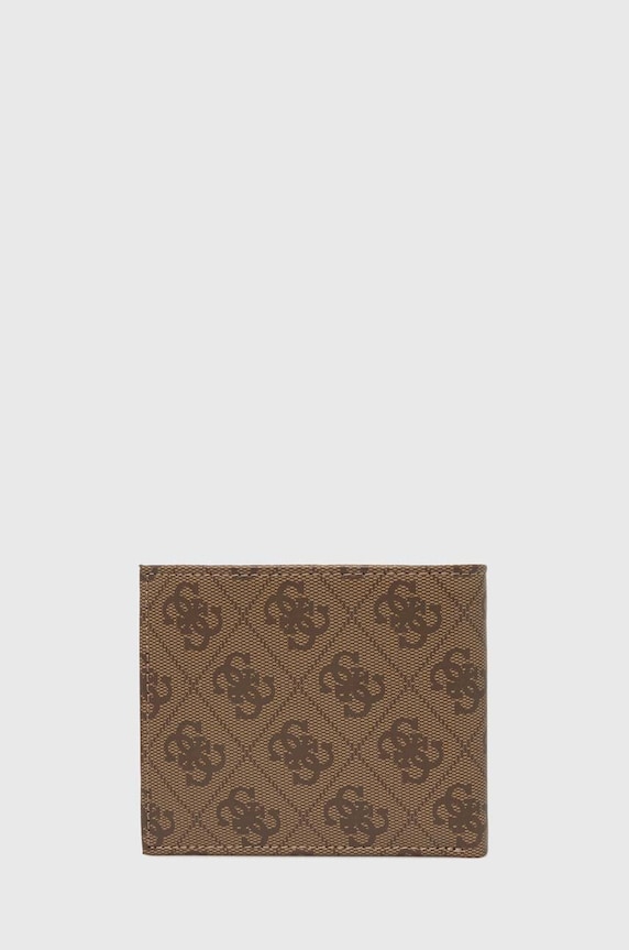 Δερμάτινο πορτοφόλι Guess VEZZOLA SMVELE.LEA24 μπεζ AW25
