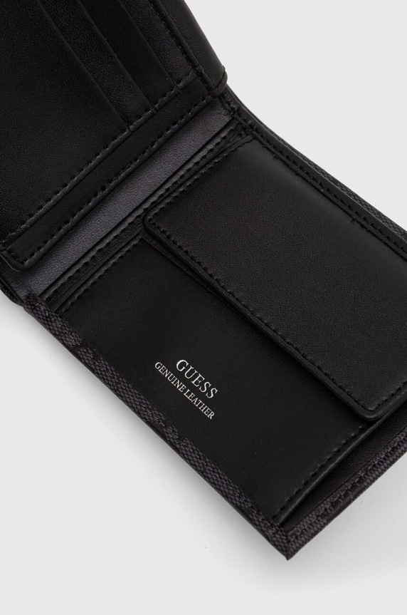 Αξεσουάρ Δερμάτινο πορτοφόλι Guess SMVELE.LEA24 γκρί