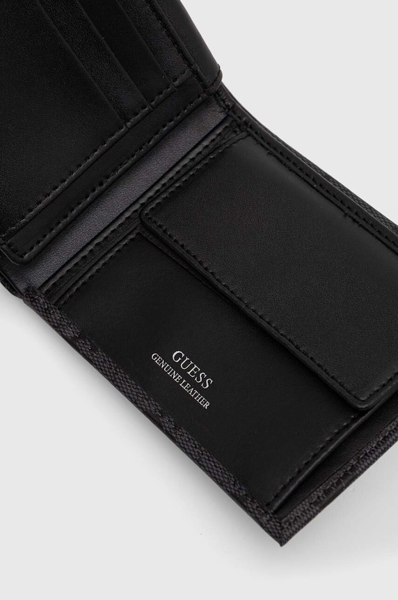 Αξεσουάρ Δερμάτινο πορτοφόλι Guess SMVELE.LEA24 γκρί