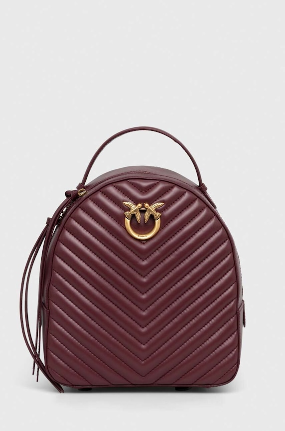 Pinko rucsac damă din piele Answear Exclusive uni burgundia 102530.A0GK