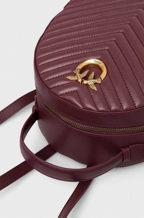 Pinko rucsac damă din piele Answear Exclusive burgundia 102530.A0GK