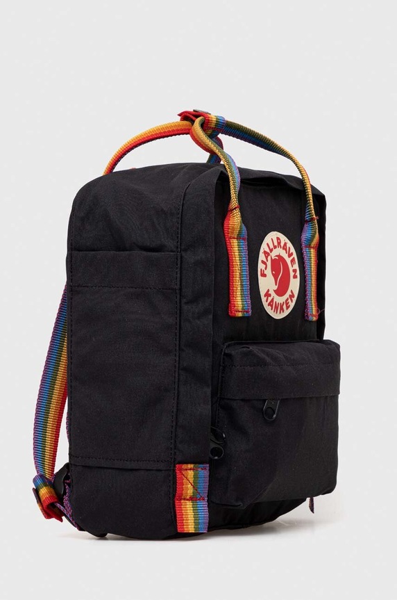 Fjallraven gyerek hátizsák Kanken Rainbow Mini F23621.550.907 fekete AW23