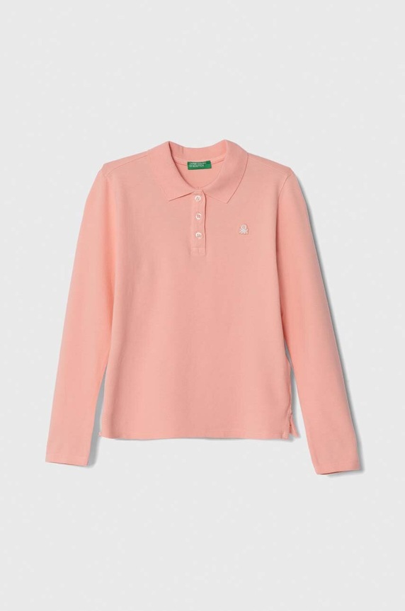 United Colors of Benetton gyerek póló gombolós rózsaszín 3WG9C300X.G.SEASONAL