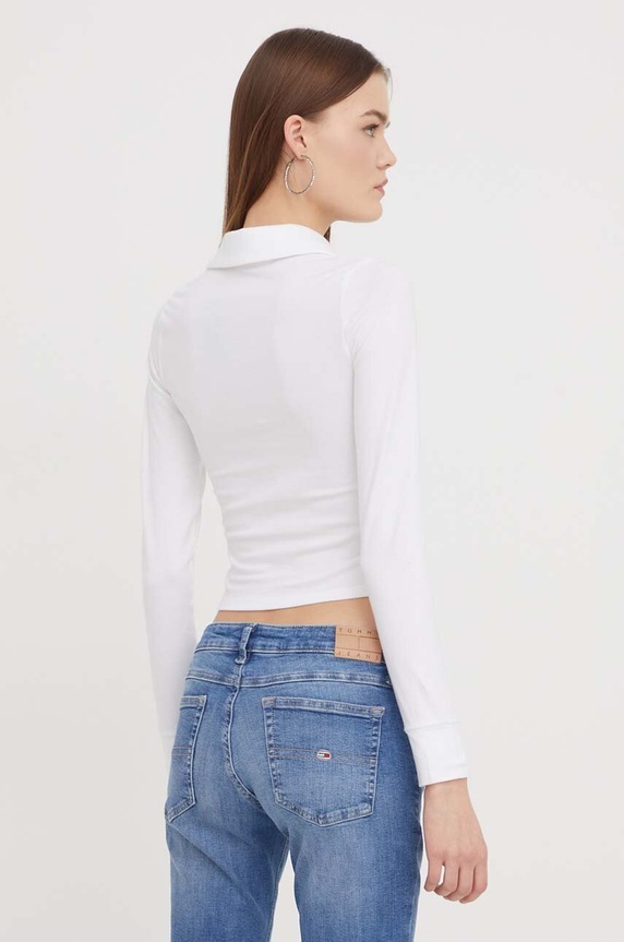 Oblečení Tričko s dlouhým rukávem Hollister Co. KI339.3366.100 bílá