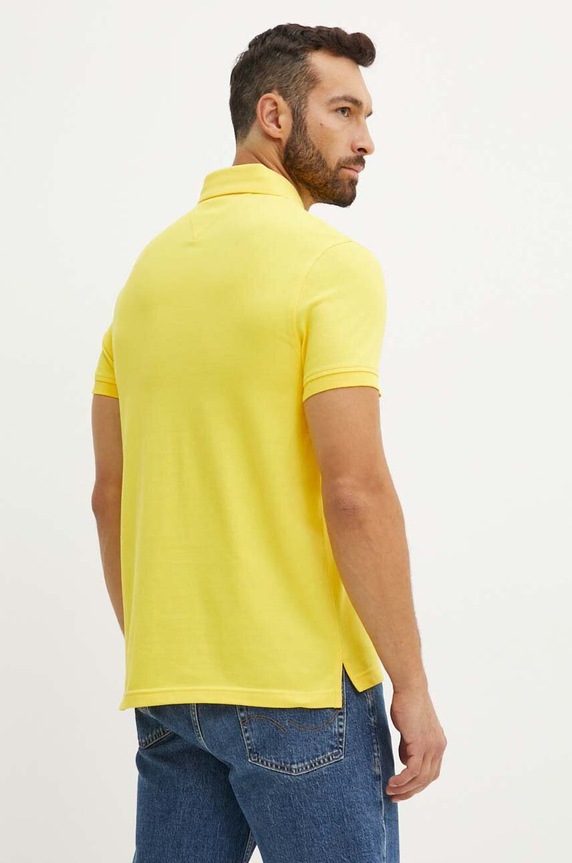 Polo tričko Tommy Hilfiger MW0MW17770 žlutá SS26