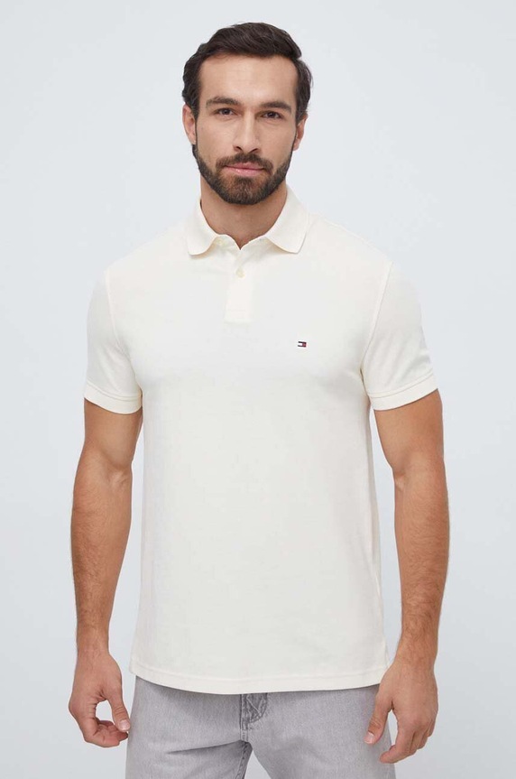 Tommy Hilfiger polo MW0MW17770 beżowy SS26