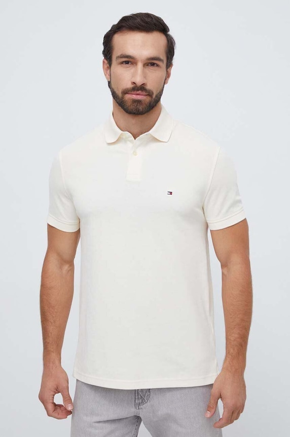 Tommy Hilfiger polo MW0MW17770 beżowy SS26
