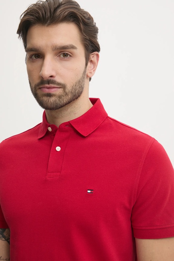 Tommy Hilfiger polo czerwony MW0MW17770