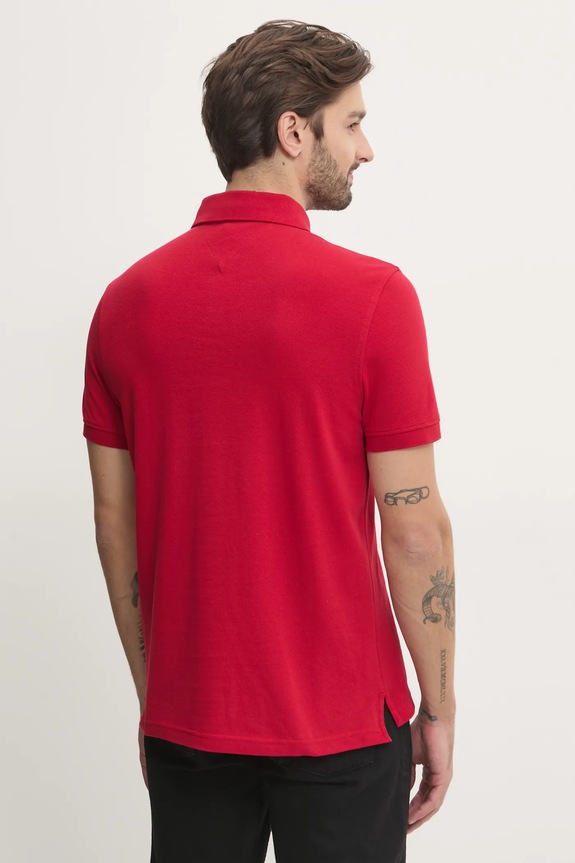 Odzież Tommy Hilfiger polo MW0MW17770 czerwony
