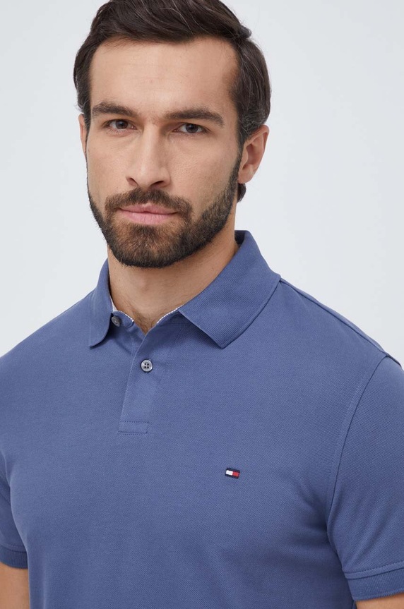 Tommy Hilfiger polo niebieski MW0MW17770