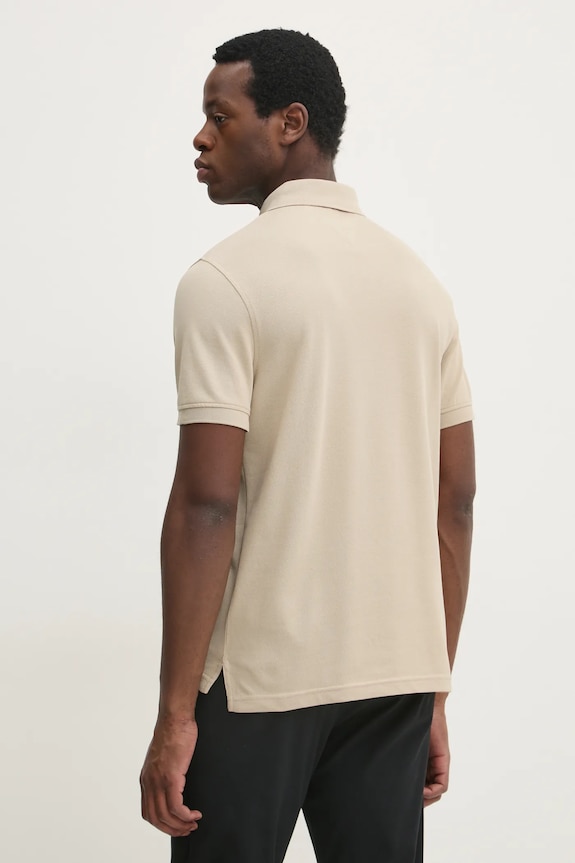 Дрехи Тениска с яка Tommy Hilfiger MW0MW17770 бежов