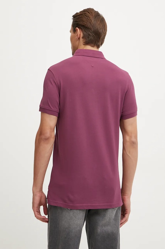 Tommy Hilfiger polo MW0MW17771 fioletowy SS26