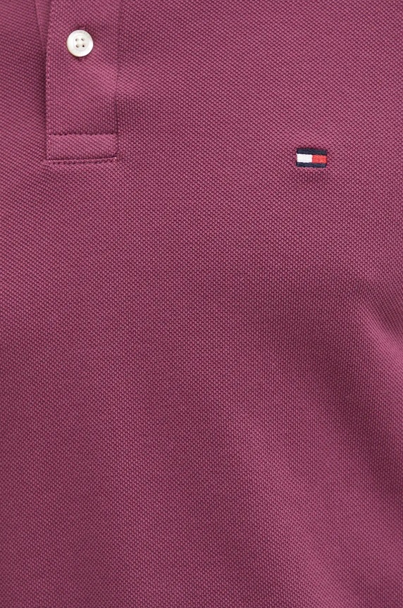 Tommy Hilfiger polo fioletowy MW0MW17771