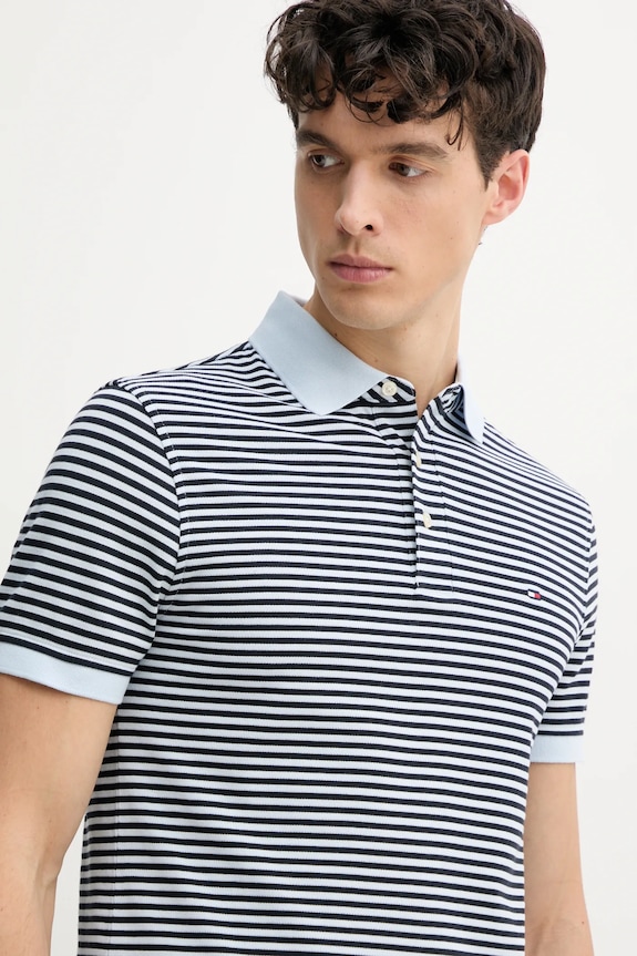 Tommy Hilfiger kardigán gyapjú keverékből kék MW0MW17771