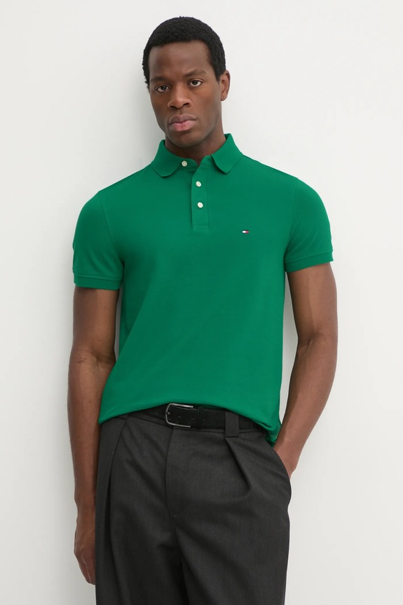 Tommy Hilfiger poló zöld MW0MW17771