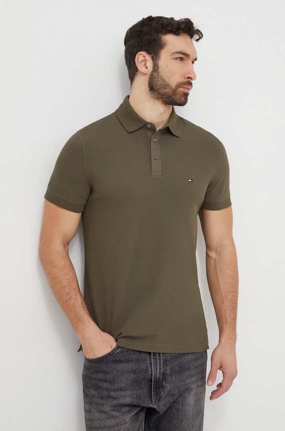 Ρούχα Πόλο Tommy Hilfiger MW0MW17771 πράσινο