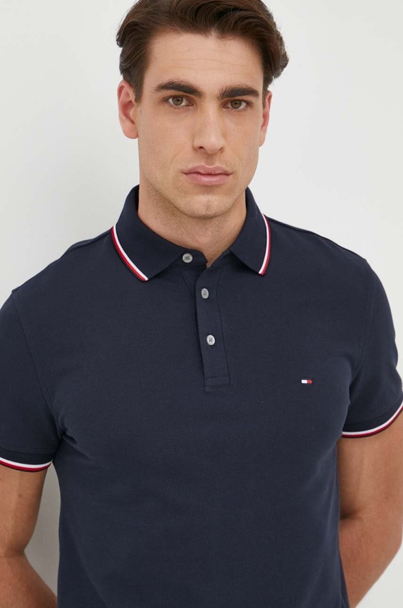 Tommy Hilfiger polo granatowy MW0MW30750